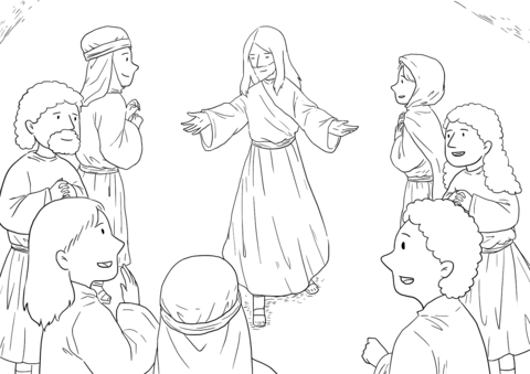 John 20 19 Jesus Appears To His Disciples Coloring Page